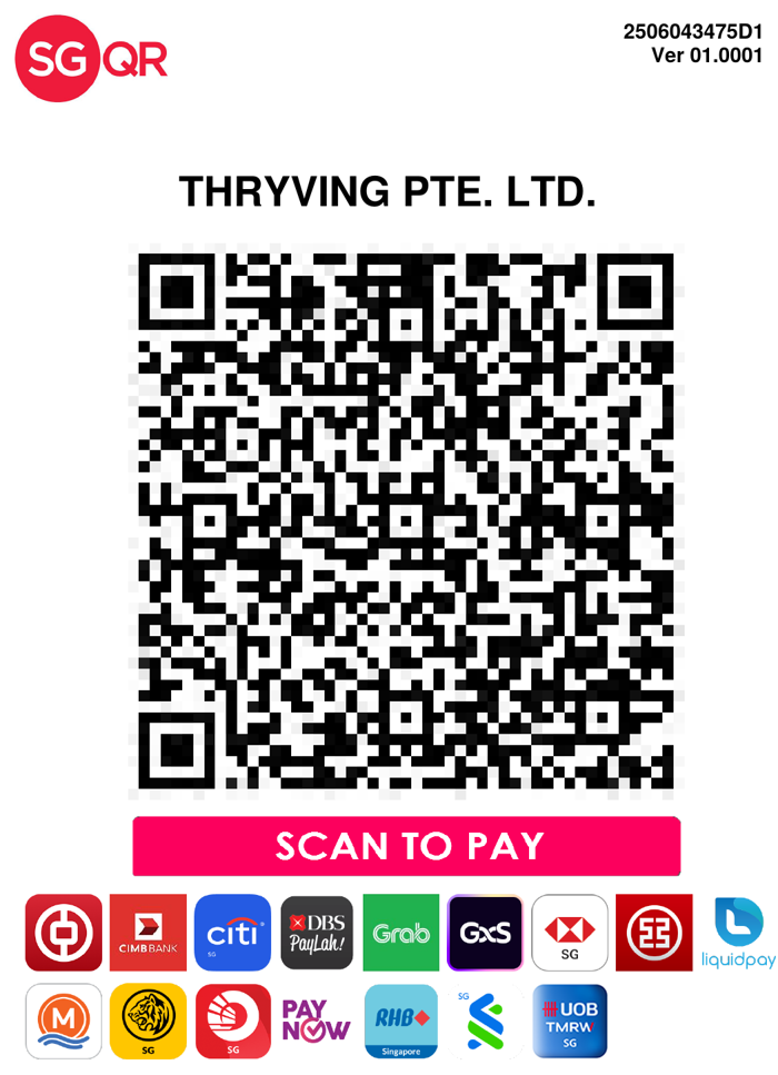 THRYVING PTE. LTD. SGQR